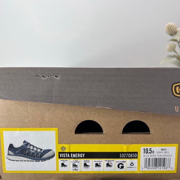 Keen Utility Footwear Vista Energy Shift Carbon Toe Sneaker Black Men's 13D NWB - Picture 10 of 10